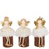LOULOU COZY SAND SITTING GIRL WOOD ASS 9X9X17CM