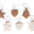 LOULOU COZY SAND XMAS HANGER ASS 9X2X15CM