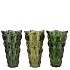 JAZZ MAJESTIC GREEN VASE ASS 16X23CM NM