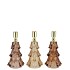 JAZZ SCOTTISH BROWN CANDLE HOLDER X-MAS TREE ASS 8X13CM