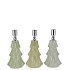 JAZZ NORDIC GREEN CANDLE HOLDER X-MAS TREE ASS 8X13CM