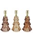 JAZZ SCOTTISH BROWN CANDLE HOLDER X-MAS TREE ASS 9X16CM
