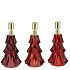 JAZZ WILD RED CANDLE HOLDER X-MAS TREE ASS 9X16CM
