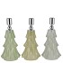 JAZZ NORDIC GREEN CANDLE HOLDER X-MAS TREE ASS 9X16CM