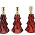 JAZZ WILD RED CANDLE HOLDER X-MAS TREE ASS 10X20CM