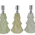 JAZZ NORDIC GREEN CANDLE HOLDER X-MAS TREE ASS 10X20CM