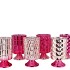 JAZZ JOLLY FUCHSIA T-LIGHT ON FOOT ASS 10X17CM NM
