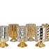 JAZZ COZY GOLD T-LIGHT ON FOOT ASS 10X17CM NM