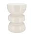 SEPHORA COZY WHITE STOOL / SIDE TABLE 32X32X45CM NM