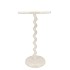 SEPHORA COZY WHITE SIDE TABLE 30X30X49CM
