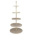 STORAGE SHELF SWIRL COZY SAND 63X63X155CM