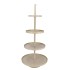 STORAGE SHELF SWIRL COZY SAND 56X56X125CM