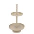 STORAGE SHELF SWIRL COZY SAND 35X35X62CM