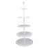 STORAGE SHELF SWIRL NORDIC WHITE 63X63X155CM