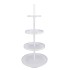 STORAGE SHELF SWIRL NORDIC WHITE 56X56X125CM