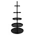 STORAGE SHELF SWIRL WILD BLACK 63X63X155CM