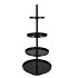 STORAGE SHELF SWIRL WILD BLACK 56X56X125CM
