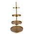 STORAGE SHELF SWIRL MAJESTIC GOLD 56X56X125CM NM