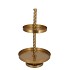 STORAGE SHELF SWIRL MAJESTIC GOLD 35X35X62CM