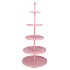 STORAGE SHELF SWIRL JOLLY LIGHT PINK 63X63X155CM