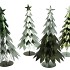 GLAM NORDIC SILVER GREEN MIX TREE IRON ASS 22X22X40CM