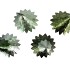 GLAM NORDIC SILVER GREEN MIX TREE IRON ASS 22X22X40CM