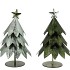 GLAM NORDIC SILVER GREEN MIX TREE IRON ASS 14X14X18CM