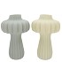 LUXX NORDIC GREEN VASE LANTERN ASS 17X17X28CM