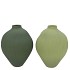 LUXX MAJESTIC GREEN VASE ORGANIC ASS 17X17X23CM