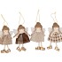 LOULOU SCOTTISH BROWN HANGER GIRL WITH HAT ASS 8X2X14CM