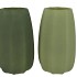 LUXX MAJESTIC GREEN VASE ARCHES ASS 20X20X33CM