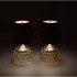 LUCE COSY SAND GLASS GLOBE LED ASS 11X11X20CM