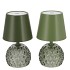 LUCE MAJESTIC GREEN GLASS GLOBE LED ASS 11X11X20CM