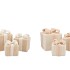 SPARKLE GIFTBOX COZY SAND TEDDY LED S/3 10X11/13X13/15X17CM