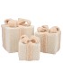 SPARKLE GIFTBOX COZY SAND TEDDY LED S/3 10X11/13X13/15X17CM