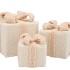 SPARKLE GIFTBOX COZY SAND TEDDY LED S/3 15X18/20X23/25X28CM