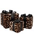 SPARKLE GIFTBOX LEOPARD LED S/3 10X11/13X13/15X17CM