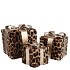 SPARKLE GIFTBOX LEOPARD LED S/3 10X11/13X13/15X17CM