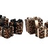 SPARKLE GIFTBOX LEOPARD LED S/3 15X18/20X23/25X28CM