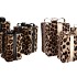 SPARKLE GIFTBOX LEOPARD LED S/3 15X25/20X35/25X42CM