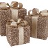 SPARKLE GIFTBOX RED LED S/3 10X11/13X13/15X17CM NM