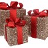 SPARKLE GIFTBOX RED LED S/3 10X11/13X13/15X17CM NM