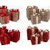 SPARKLE GIFTBOX RED LED S/3 10X11/13X13/15X17CM