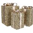 SPARKLE GIFTBOX BLACK LED S/3 15X25/20X35/25X42CM
