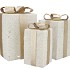 SPARKLE GIFTBOX COZY GOLD LED S/3 15X25/20X35/25X42CM NM