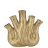 AGLIO GOLD VASE OVAL 20X9X19CM NM