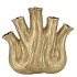 AGLIO GOLD VASE OVAL 36X17X33CM NM