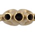 AGLIO GOLD VASE OVAL 36X17X33CM NM