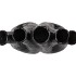 AGLIO BLACK  VASE OVAL 25X11X24CM NM