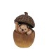 WONDERLAND HEDGEHOG ACORN SCOTTISH BROWN 8X7X10CM